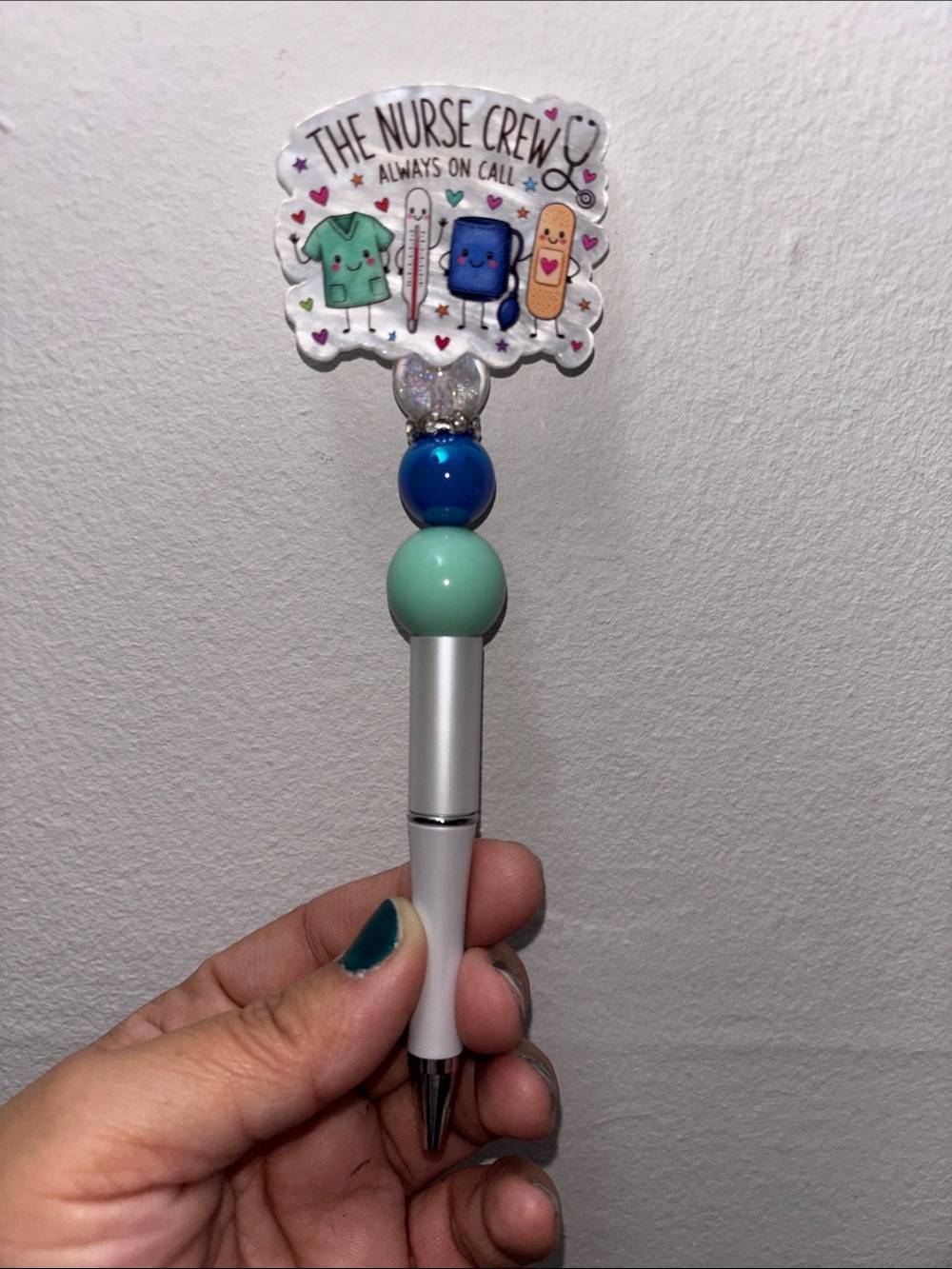 The Nurse Crew Decorative Kids Pen - Blue & Mint